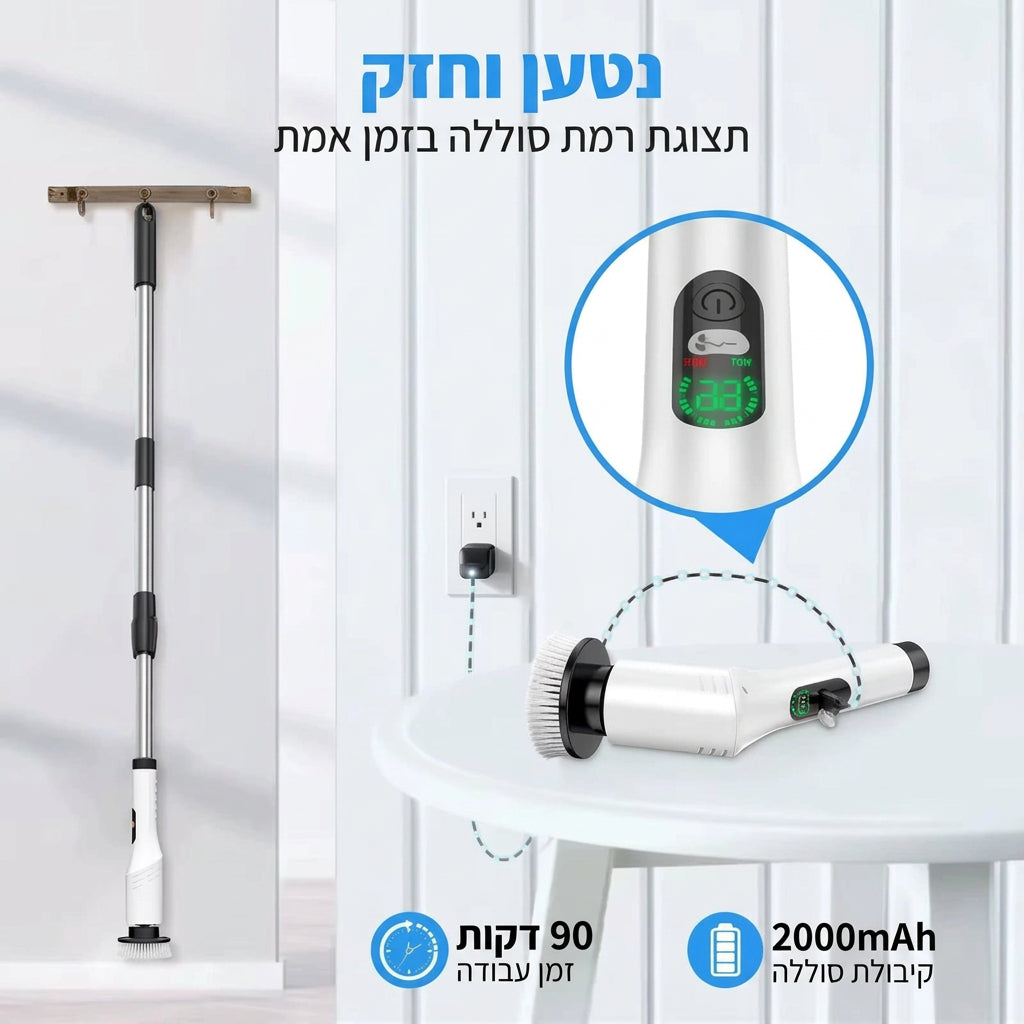 CleanMax – המקרצף החשמלי לניקוי יסודי בבית!!!